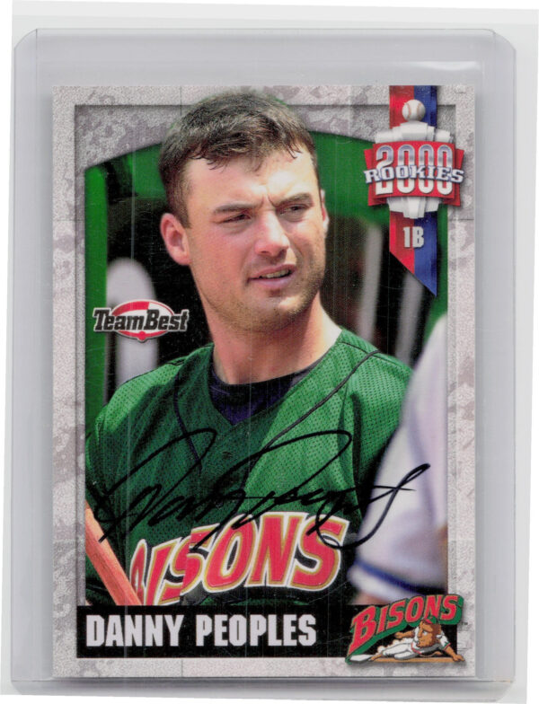 2000 Team Best Rookies Danny Peoples AU #NNO Bisons Autographs