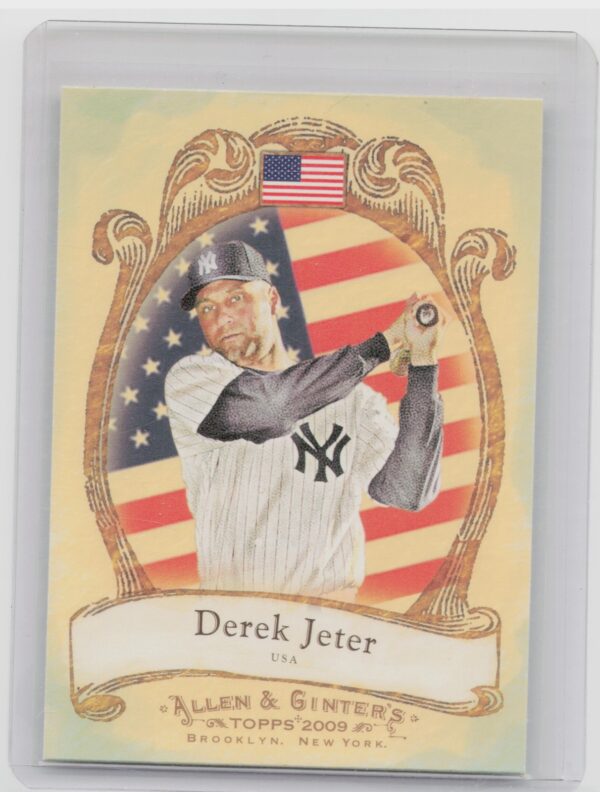 2009 Topps Allen & Ginter Derek Jeter #NP58 Yankees National Pride