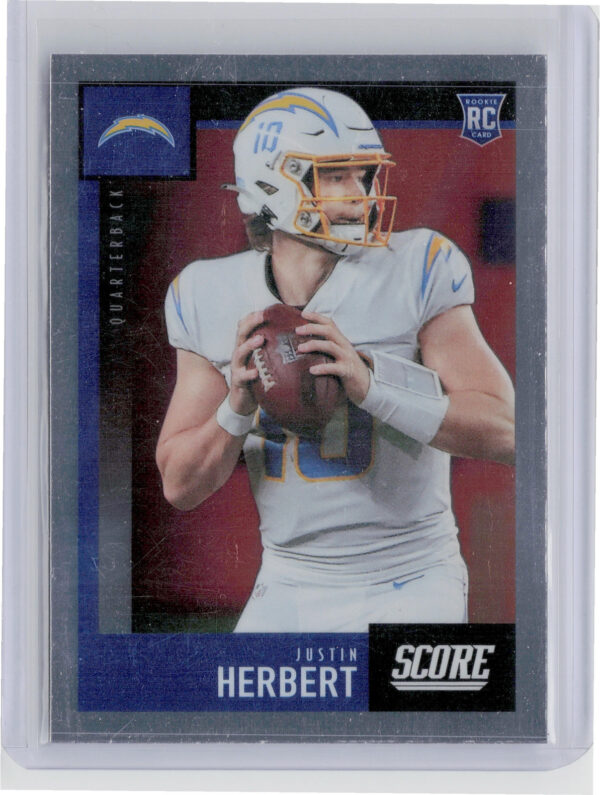 2020 Panini Chronicles Justin Herbert #443 Chargers 2020 Score Update Rookies