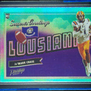 2021 Panini Prestige Ja'Marr Chase #SG-14 Tigers Seasons Greetings
