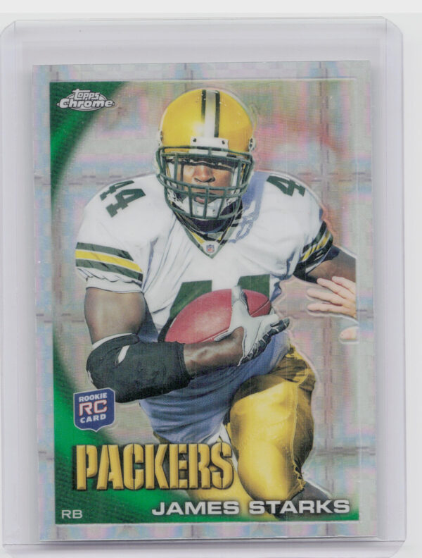 2010 Topps Chrome James Starks Xfractors #C153 Packers