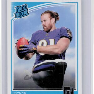 2018 Donruss Hayden Hurst RC Aqueous Test #339 Ravens