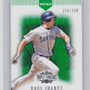 2007 Topps Triple Threads Raul Ibanez Emerald SN239 #101 Mariners