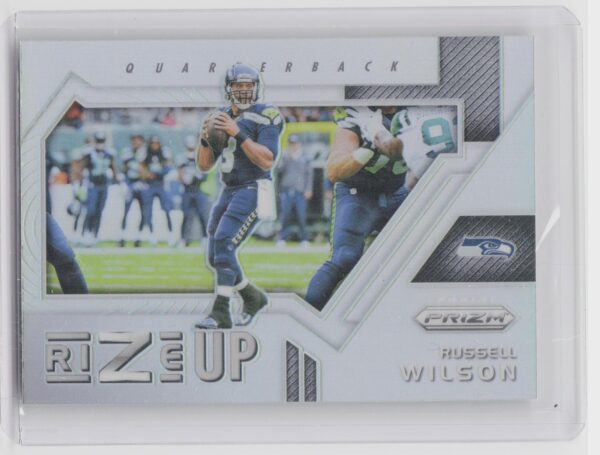 2017 Prizm Russell Wilson #6 Seahawks Rize Up Prizm
