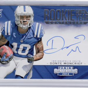 2014 Panini Contenders Donte Moncrief AU #ROY-DM Colts Rookie of the Year Conten