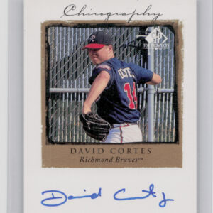 1999 SP Top Prospects David Cortes AU #DC Braves Chirography