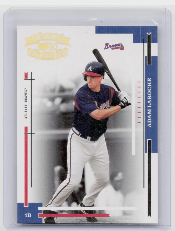2004 Donruss Throwback Threads Adam LaRoche Gold Proof /100 #15 Braves