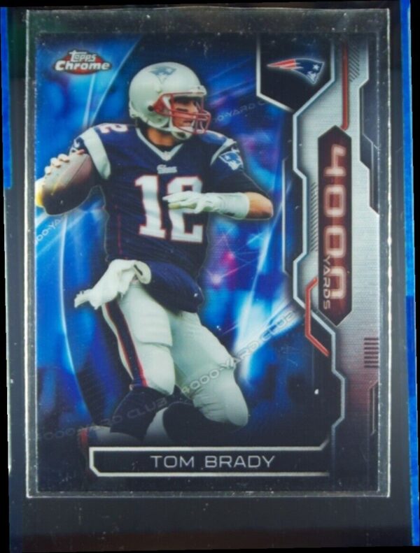 2015 Topps Chrome Tom Brady #AT4K-TB Patriots All Time 4000 Yard Club