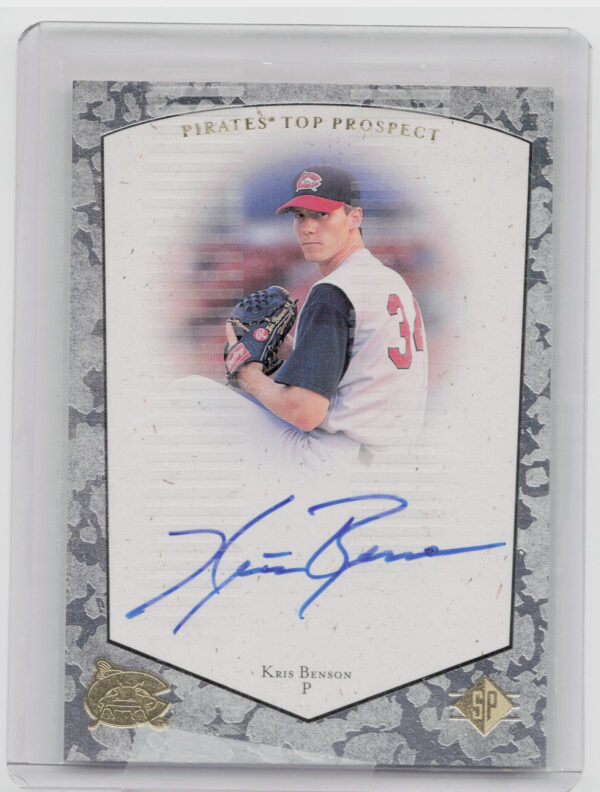1998 SP Top Prospects Kris Benson AU #KB Mudcats Autographs