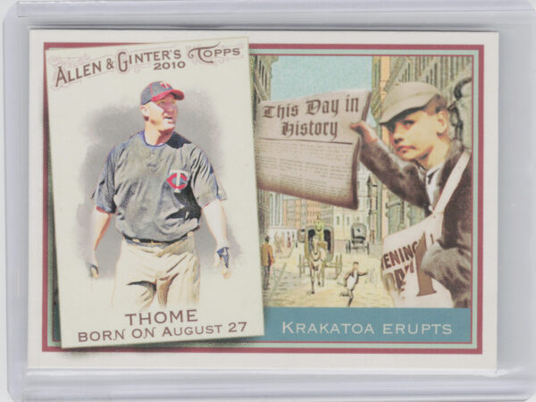 2010 Topps Allen & Ginter Jim Thome #TDH38 Twins This Day in History