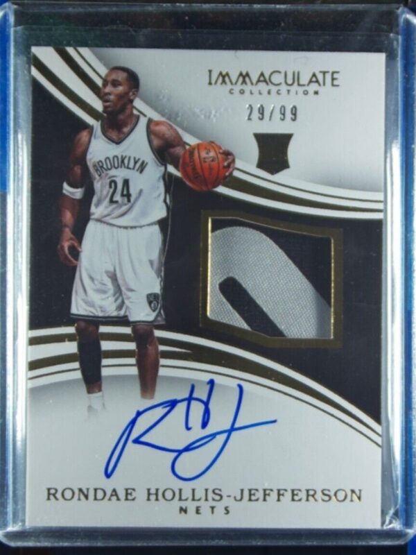 2015-16 Panini Immaculate Collection Rondae Hollis-Jefferson AU RC SN99 MEM #122