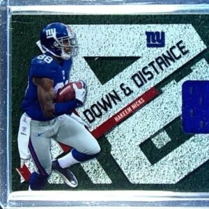 2010 Donruss Elite Hakeem Nicks /299 JSY #17 Giants Down and Distance Jerseys