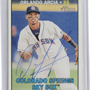 2016 Topps Heritage Minor League Orlando Arcia AU #ROA-OAR Sox Real One Autograp